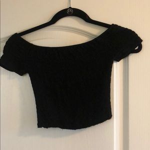 Black brandy Melville crop top